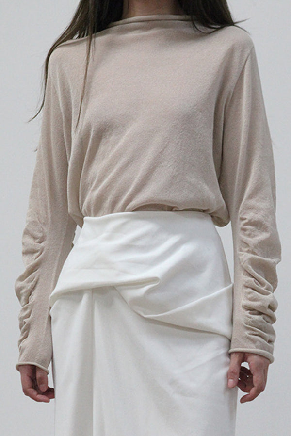 SWAYING/KNIT Japanese paper seamless top SW212SZ28